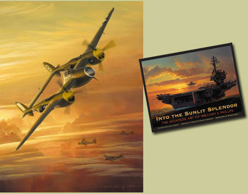 "Into the Sunlit Splendor" - William S. Phillips-World War II Aviation Art